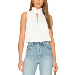 Amanda Uprichard 'Lawson' White Turteneck Top Size XS